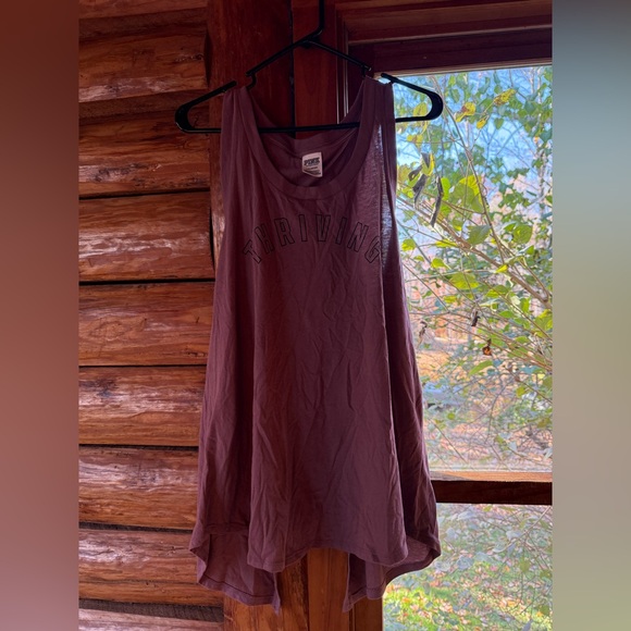 PINK women’s open back tank top size large - Picture 3 of 3